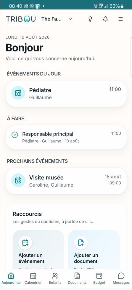 TRIBOU sur smartphone